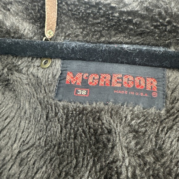 Vintage McGregor Jacket Mens 38 Faux Fur Lined Coat READ - Picture 8 of 8